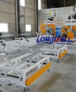HDPE double wall spiral wound corruagated drainage pipe extrusion production machines