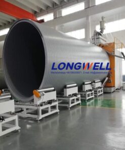 HDPE hollow wall spiral winding pipe produciton line
