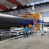 HDPE profiled wall spiral winding pipe machines,