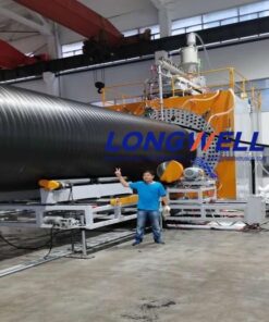 HDPE profiled wall spiral winding pipe machines,