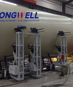 How to make Chemical Tank HDPE/PP spiral winding pipe machinery