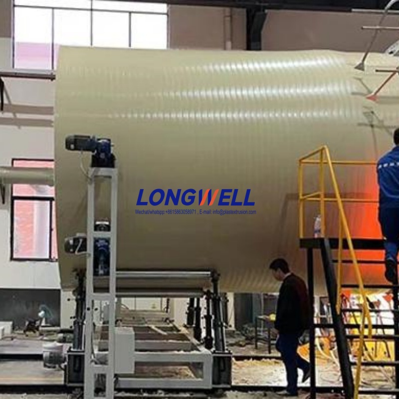 HDPE spiral tank machine