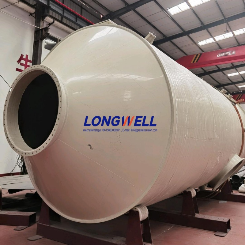 Plastic spiral wound production machines for PPH/PP chemical Tank