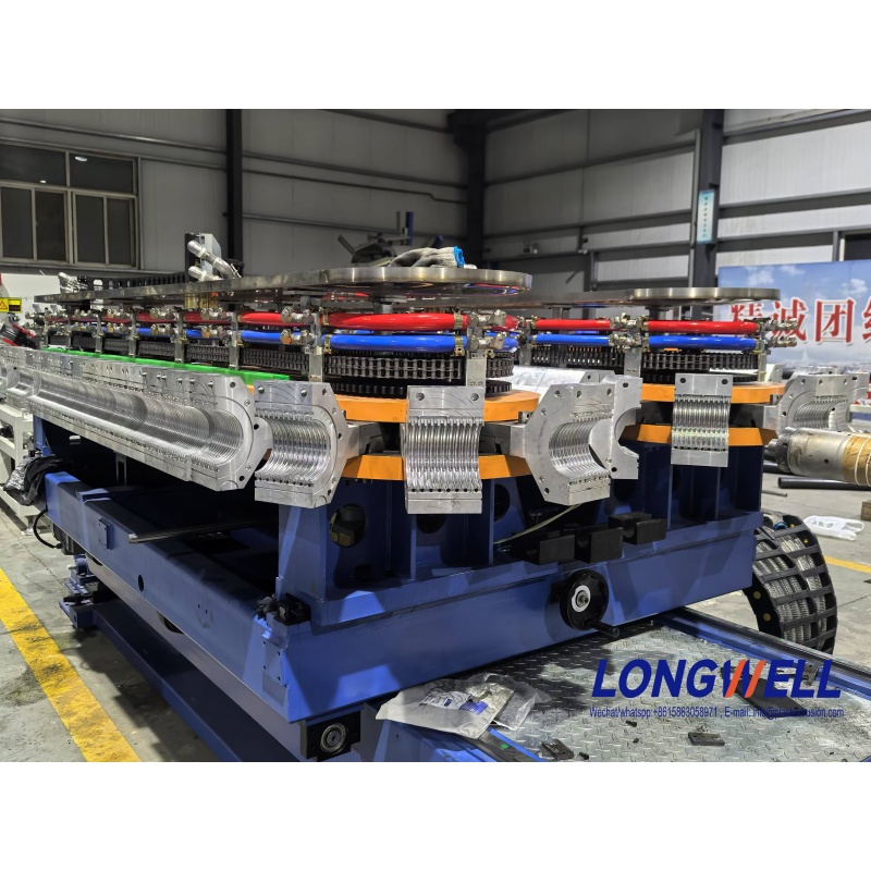 HDPE double wall corrugated pipe making machine